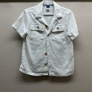 Old Navy Button Down White T-Shirt